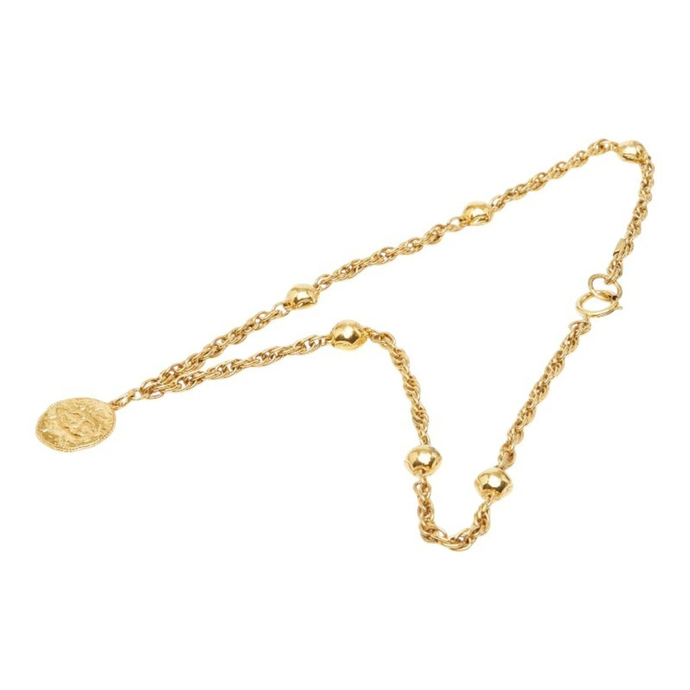 CHANEL Gold Logo Necklace - Picture 4 of 7